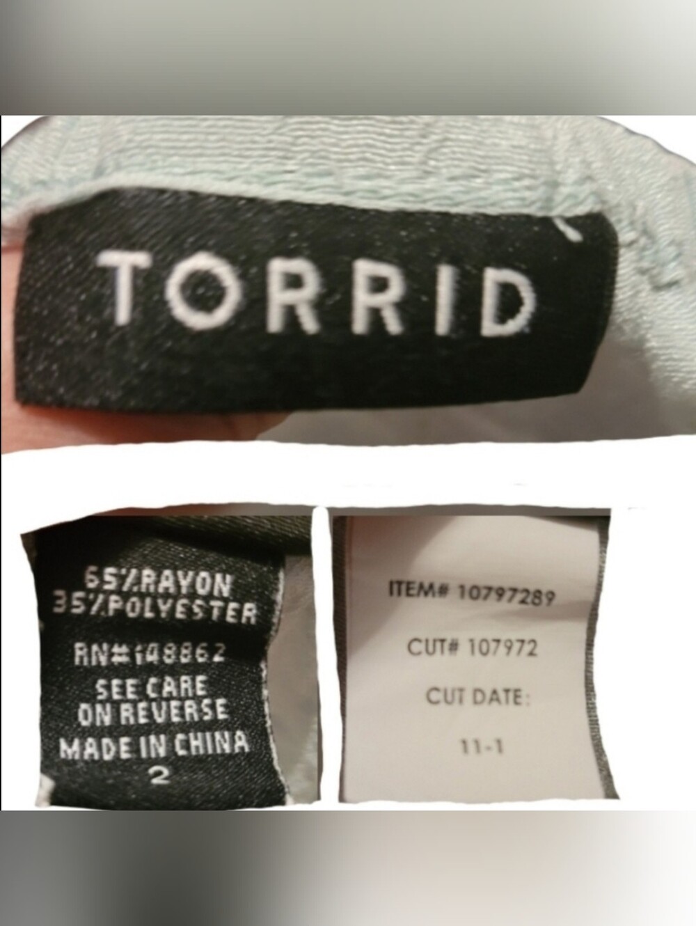 Torrid Off The Shoulder Gauze Top Sz 2 - Picture 7 of 9